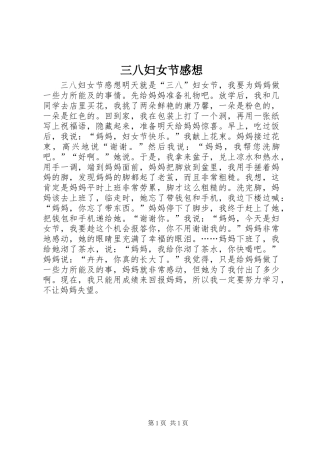 三八妇女节感想 (2)