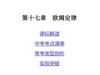 十七、欧姆定律