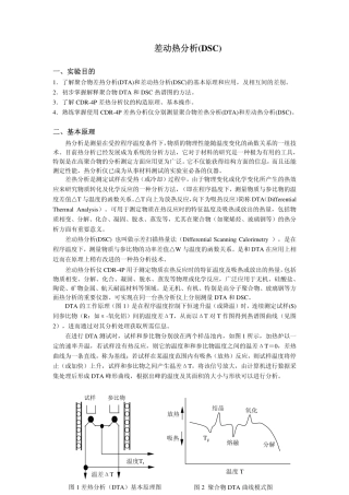 差动热分析DSC