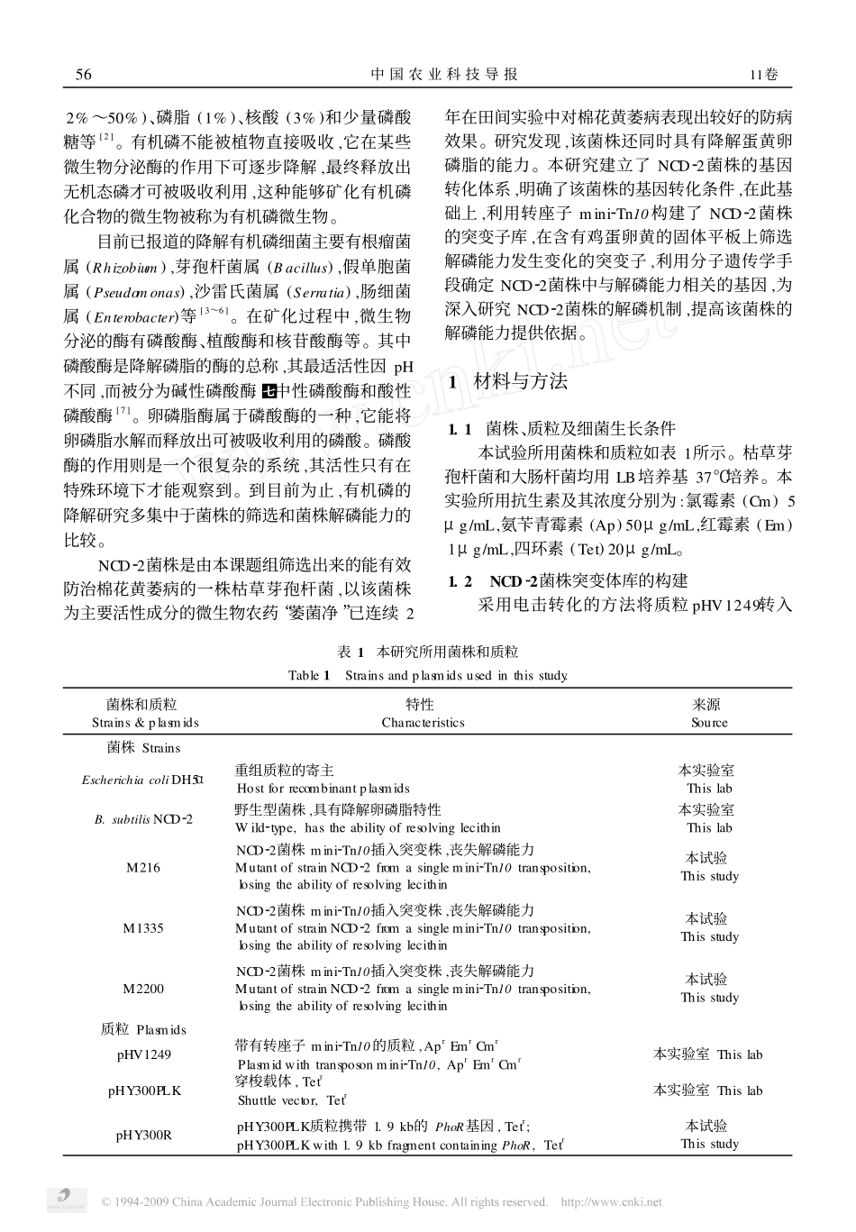 PhoR_PhoP双因子调控系统在枯草芽孢杆菌NCD_2菌株解磷能力中的功能分析_第2页