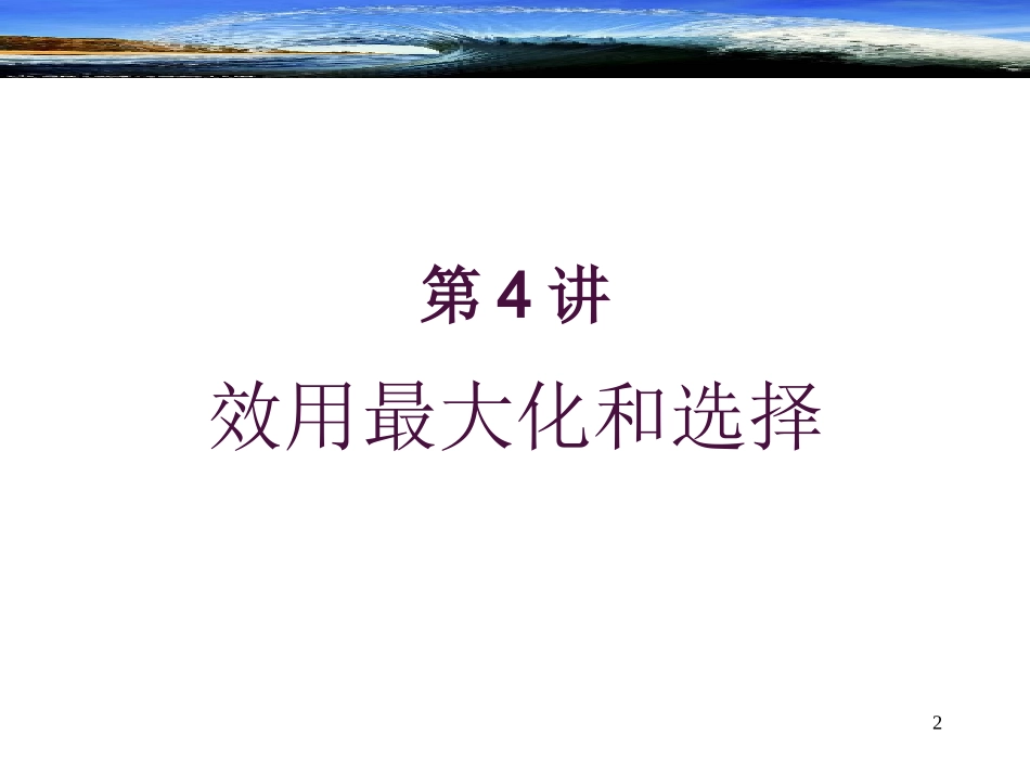 第4讲-效用最大化和选择_第2页