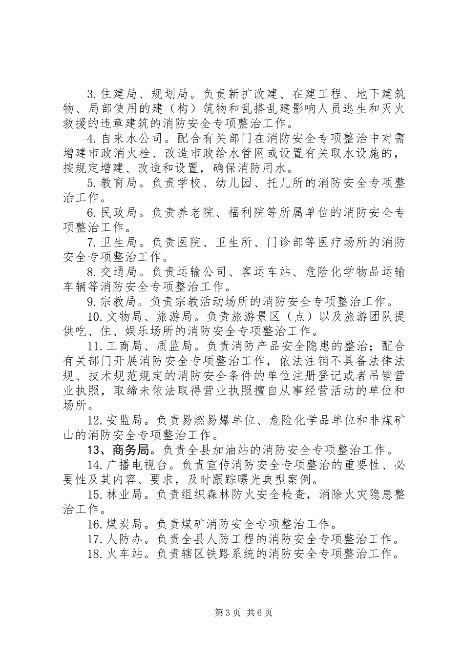 全县清剿火患行动工作方案_第3页