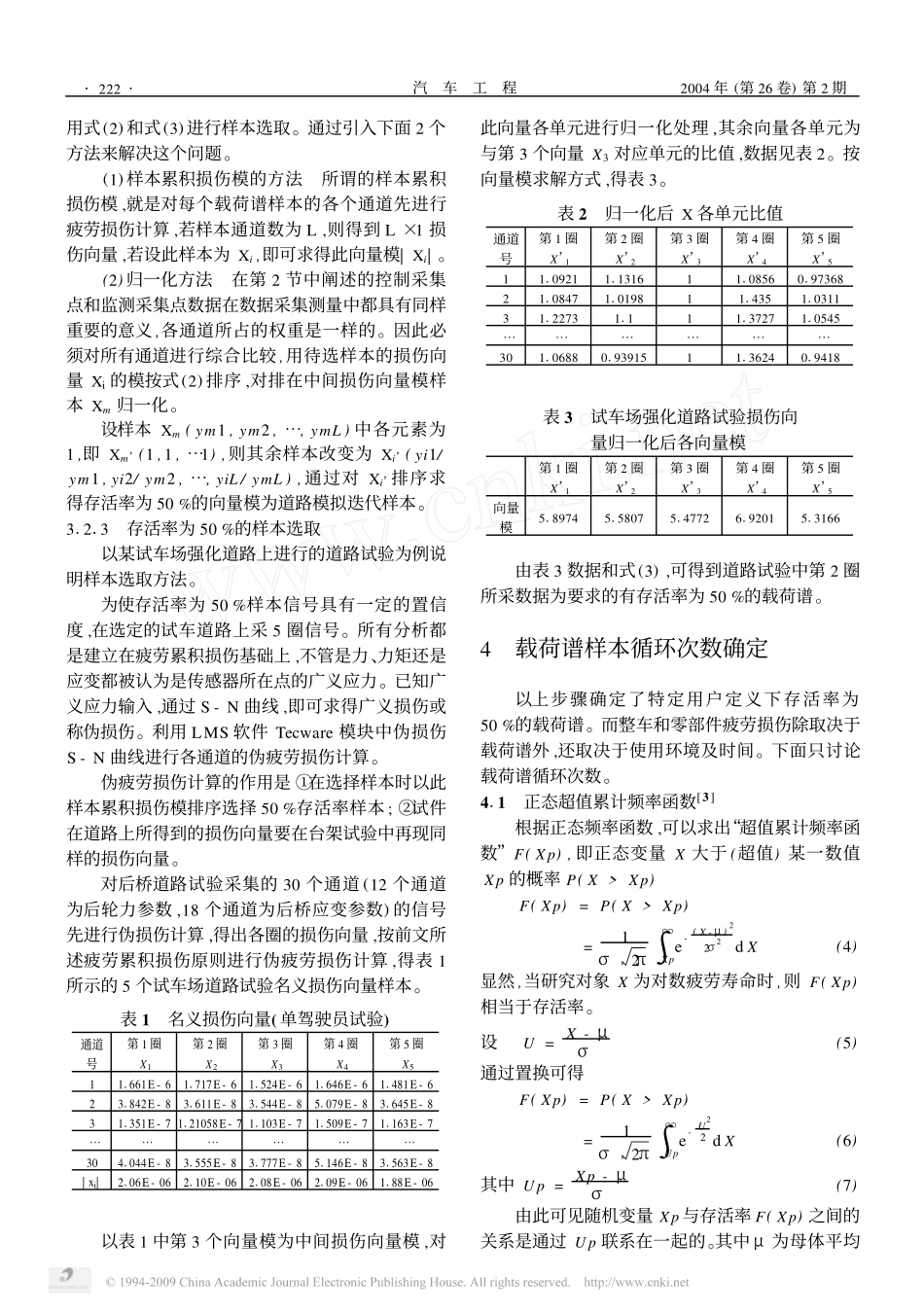 道路模拟试验用载荷谱样本选择方法_第3页