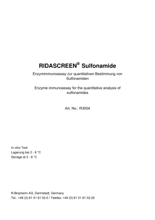 R3004 Sulfonamide 09-07-16磺胺