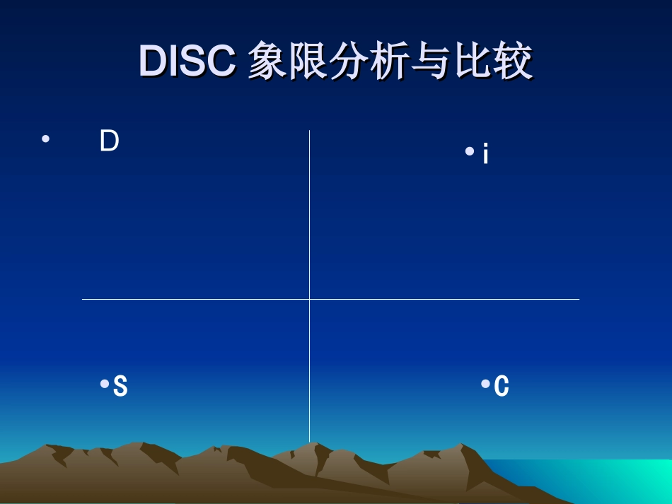 DISC象限分析与比较(1)_第1页