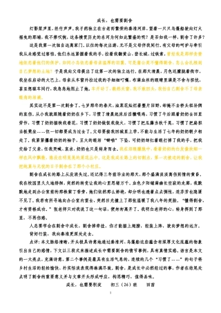 成长,也需要作文集