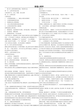 《普通心理学》讲义