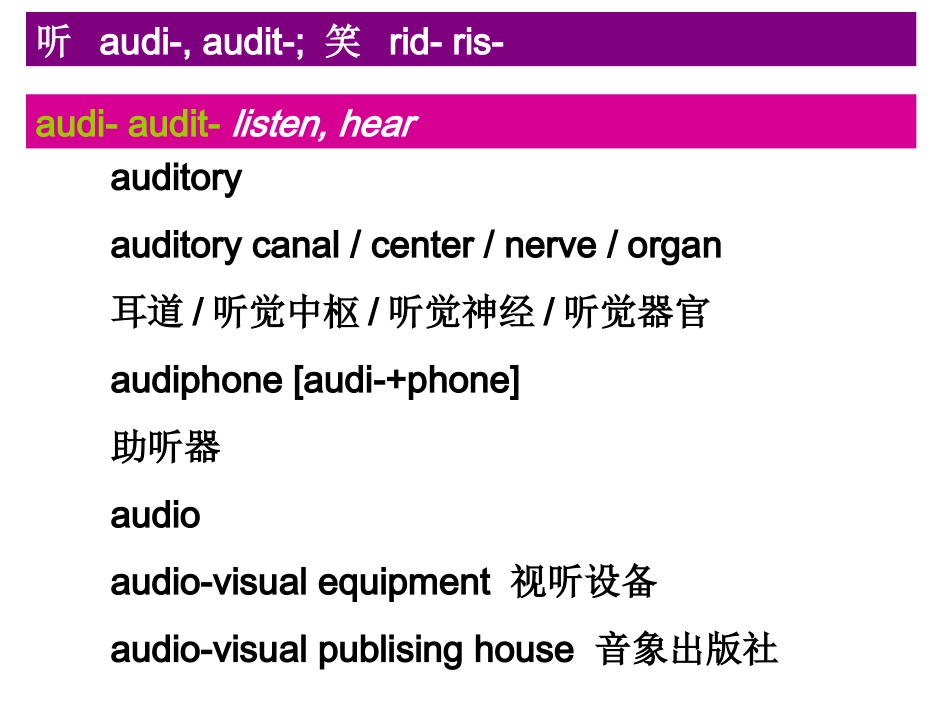 表示听、笑的词根_第3页