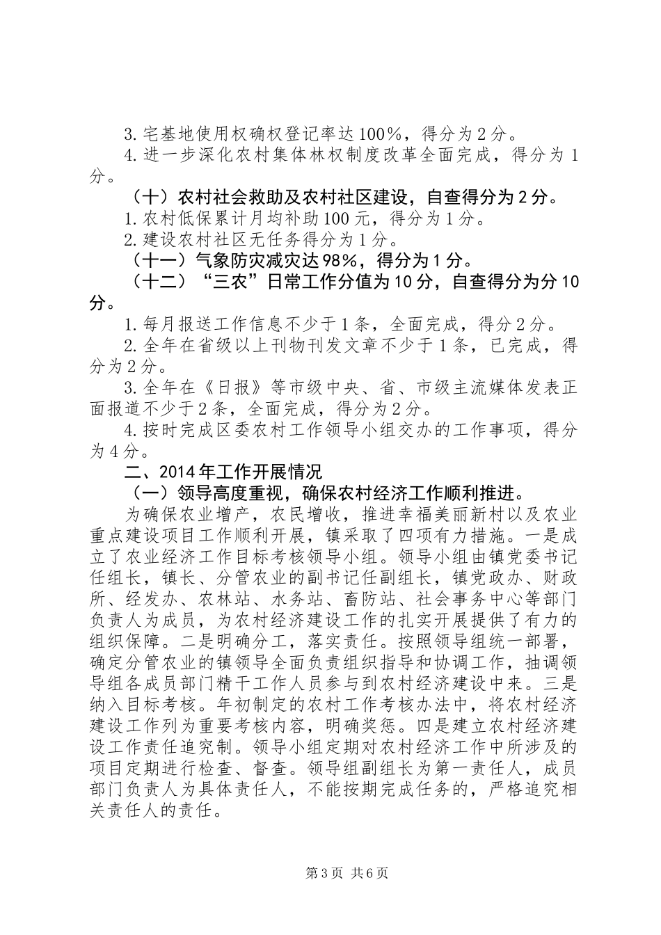 农业农村经济考核自查报告_第3页