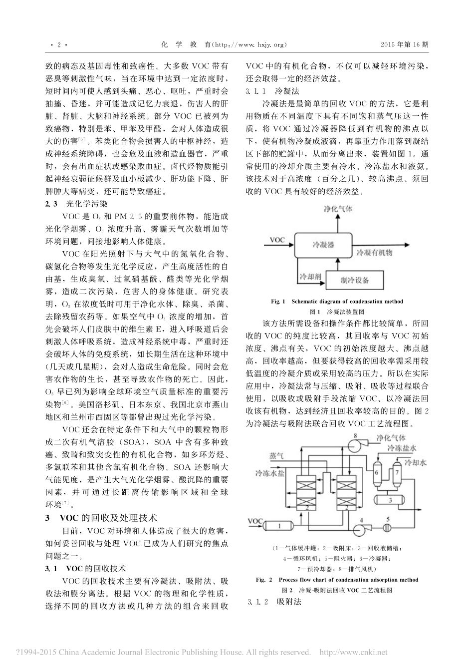 VOC的危害及回收与处理技术_赵琳_第2页