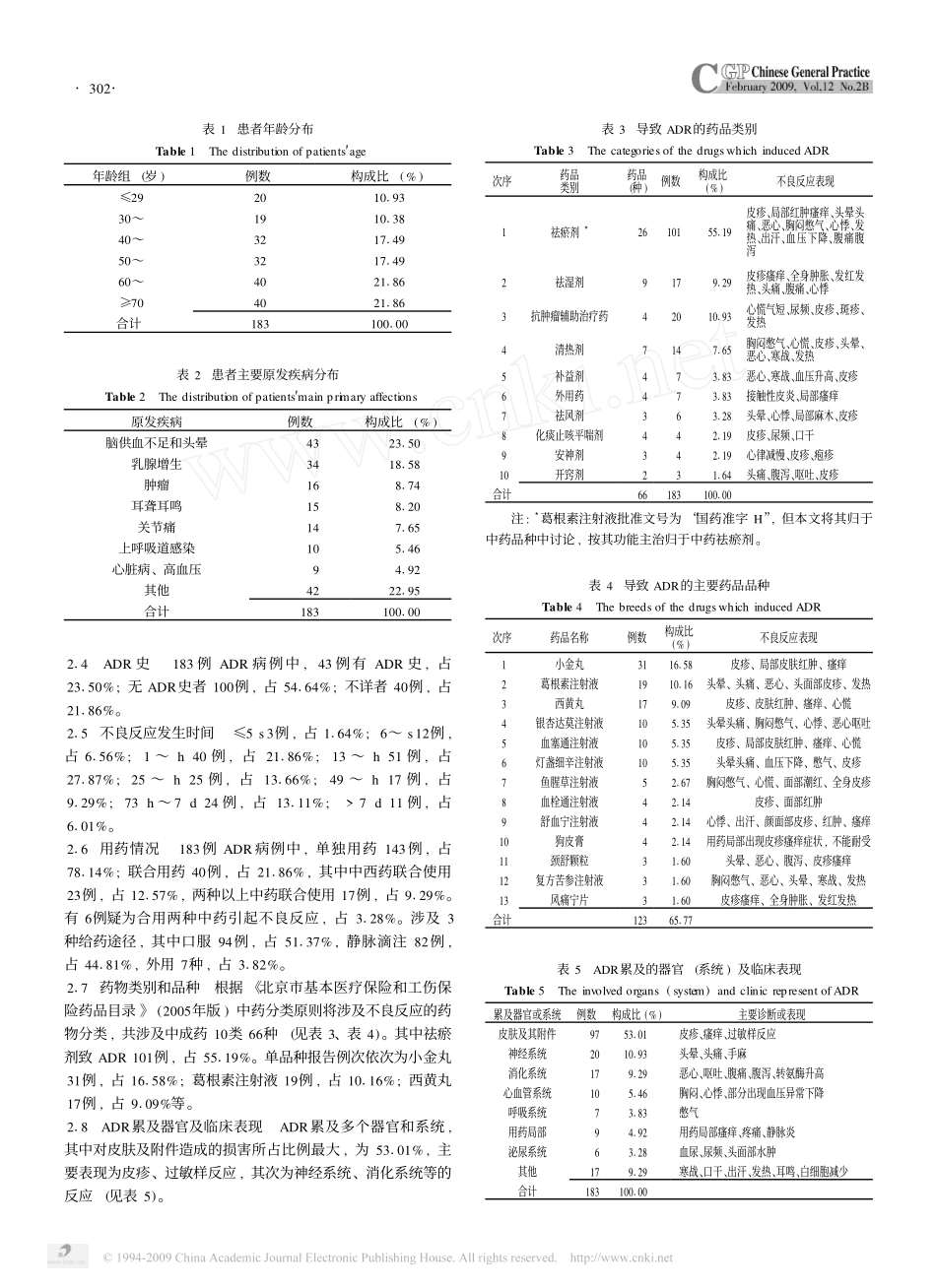 北京医院2004—2007年中成药不良反应分析_第2页