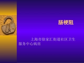 肠梗阻ppt