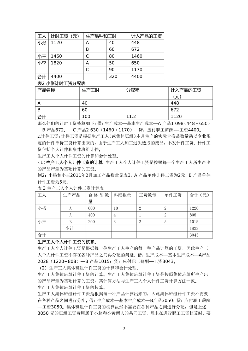 板式家具企业生产工人工资结算方式探究文献综述_第3页