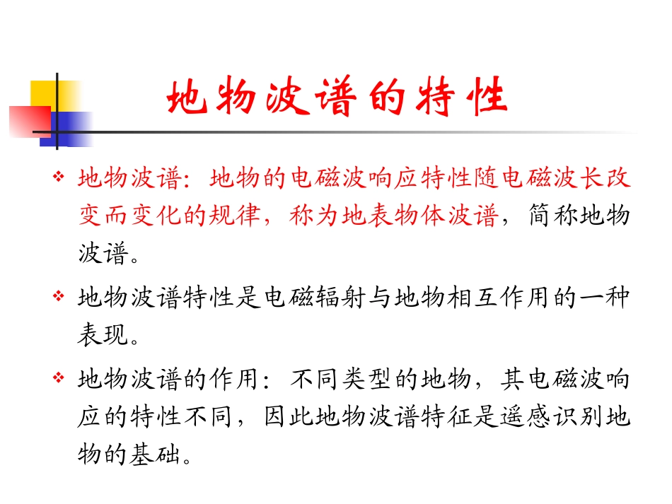 地物的反射波谱特性_第1页
