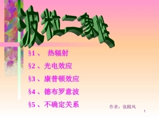 大学物理波粒性2