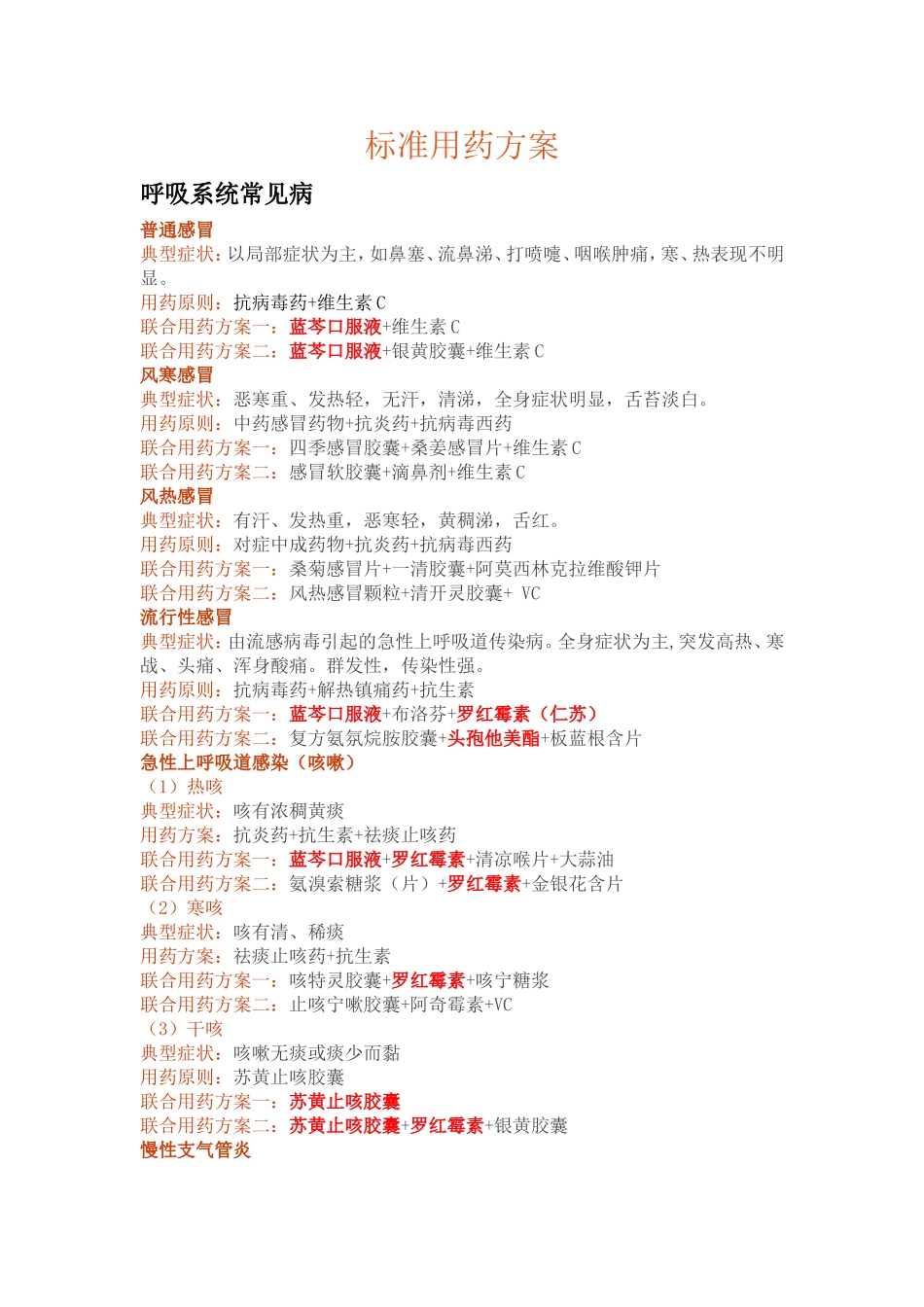 标准用药手册-A版_第1页