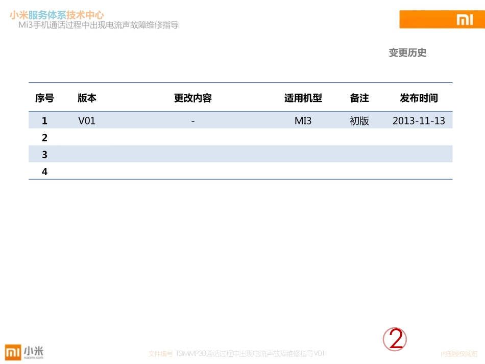 Mi3 通话过程中出现电流声故障维修指导V01_第2页