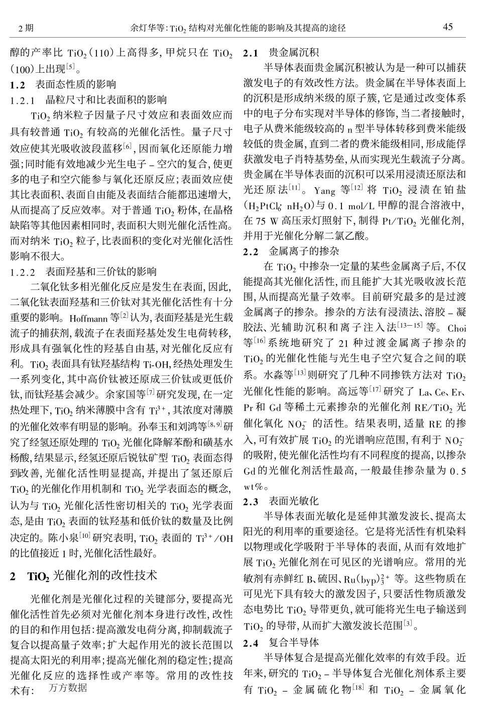 TiO2结构对光催化性能的影响及其提高的途径_第2页