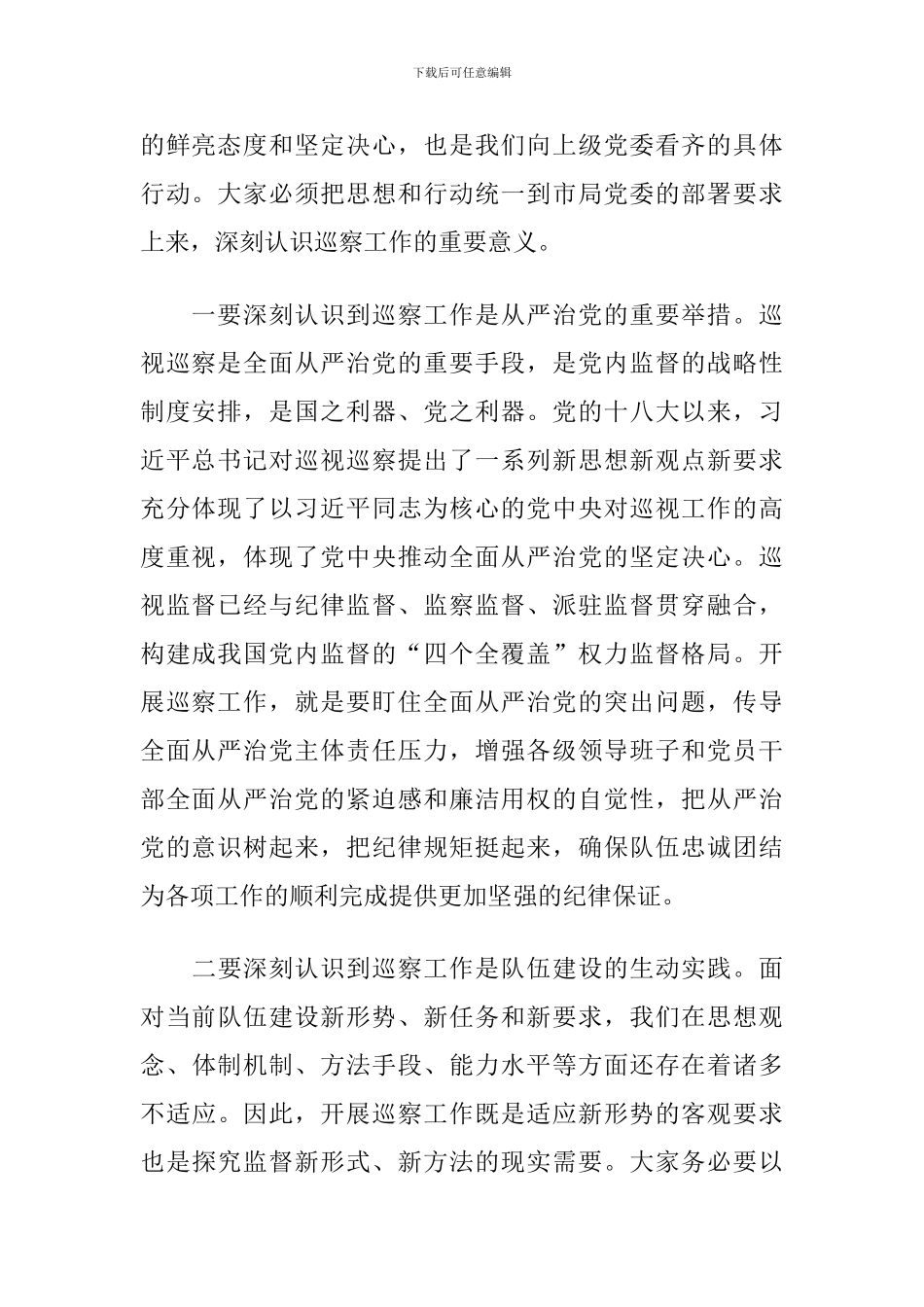 2024年巡察工作总结会议讲话及谋划部署2024年巡察工作重点_第2页