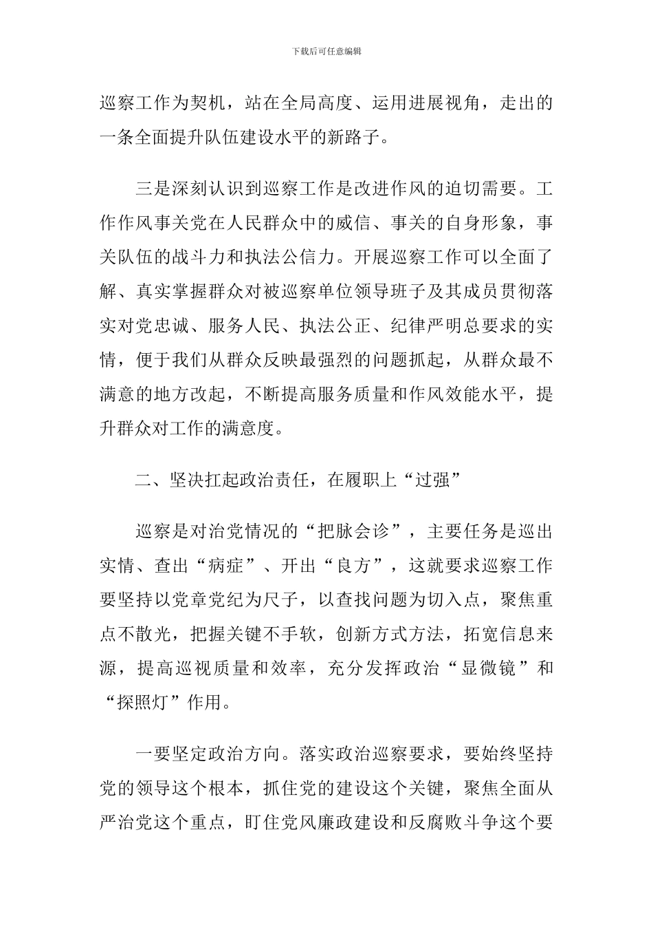 2024年巡察工作总结会议讲话及谋划部署2024年巡察工作重点_第3页