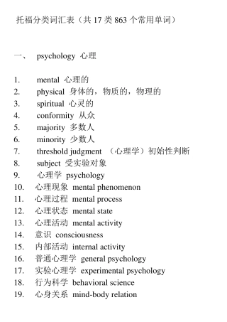 [words]托福分类词汇表(大字pdf方便阅读版本)