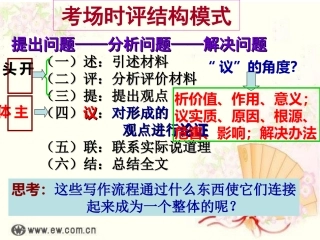 2015.5.21)作文讲评(一个人的照片)论证严谨,结构清晰