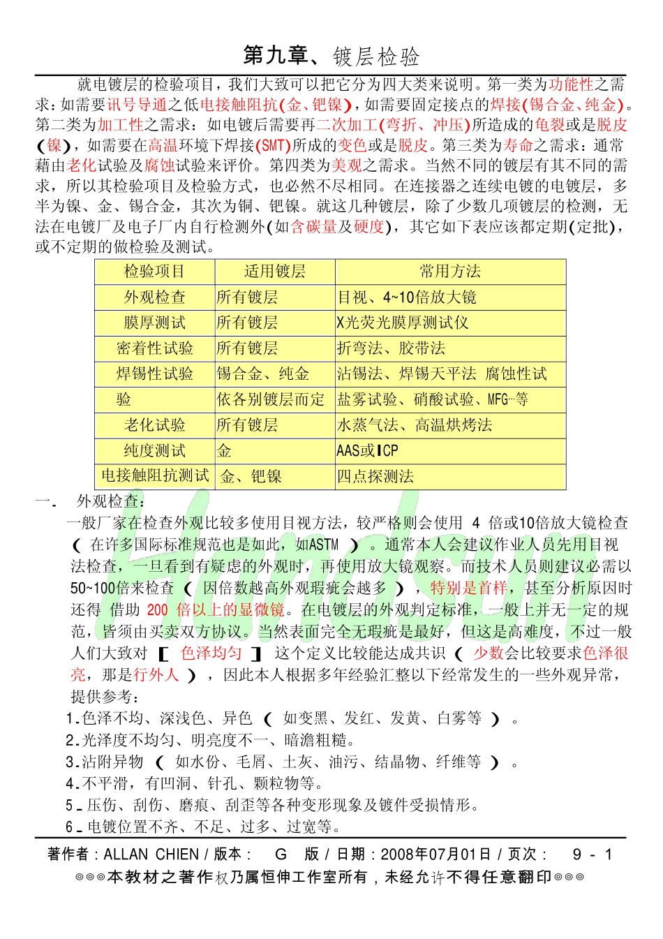 G.镀层外观检验之标准共识_第1页