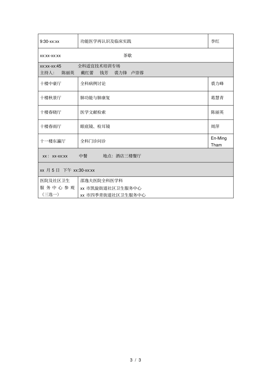2017年邵逸夫医院国际学术周之全科专场暨第五届钱江论坛_第3页