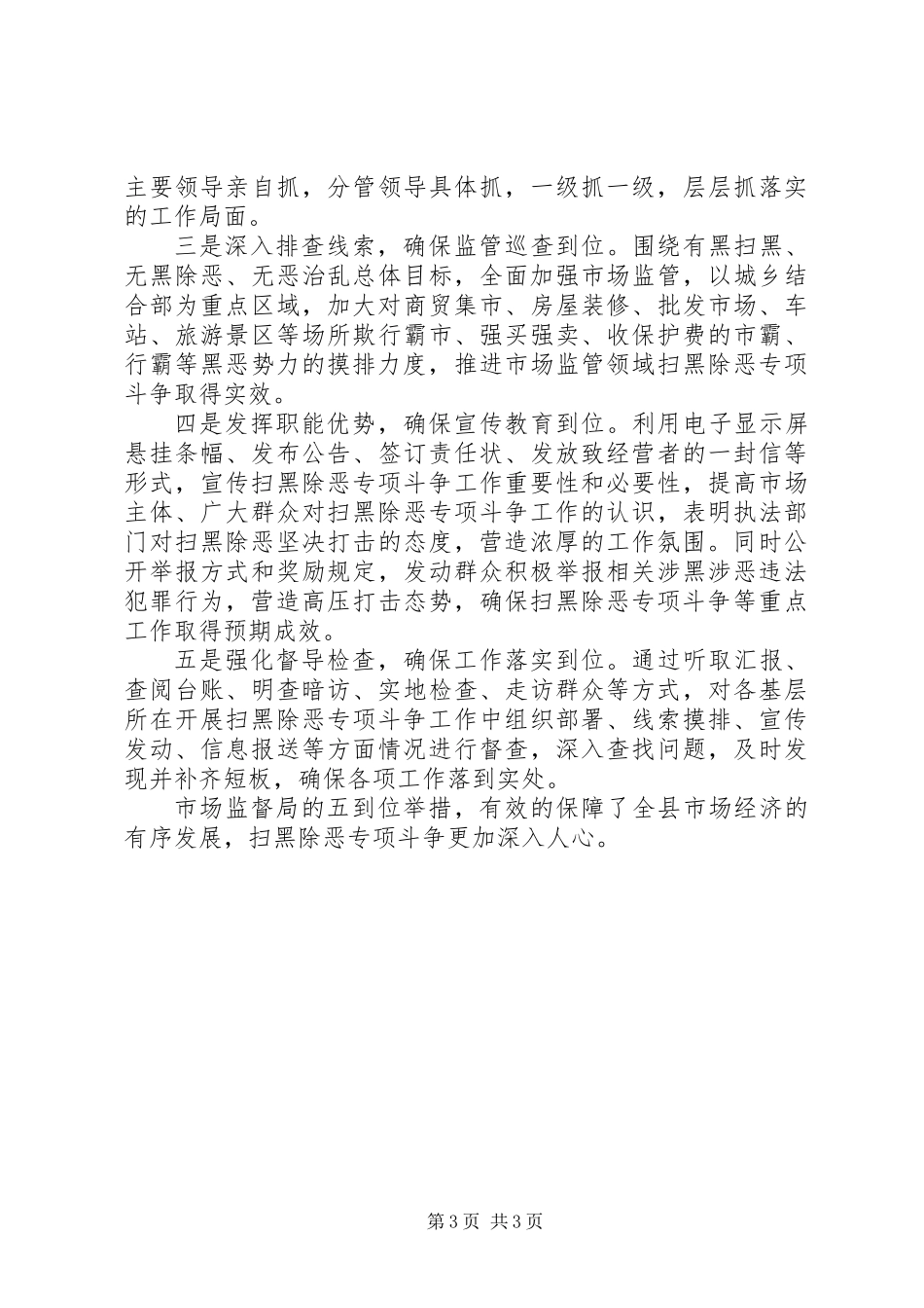 全市深化“扫黑除恶”专项斗争情况报告_第3页