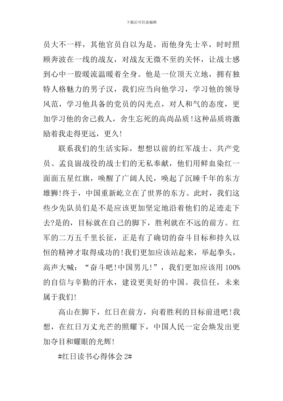 读了红日这本书的心得范文_第2页