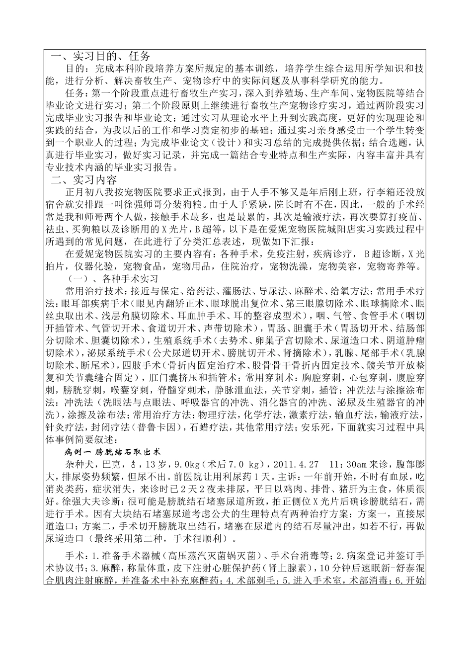 毕业实习总结 青岛农业大学爱妮宠物医院_第2页