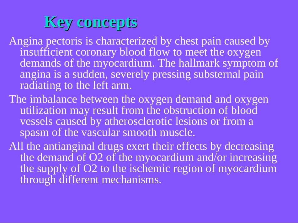 Pharmacology Chapter 26颜光美药理学   抗心绞痛药_第2页