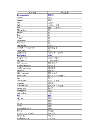 常用焊接专业语汇