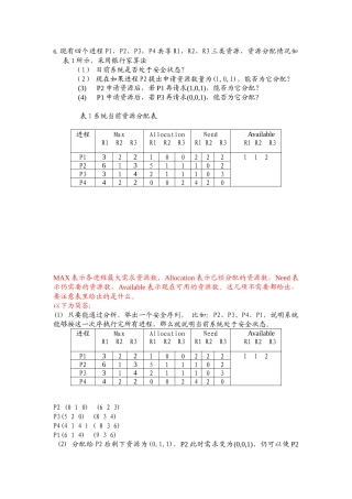 操作系统-资源分配