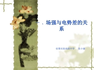 场强与电势差的关系电容器及其电容
