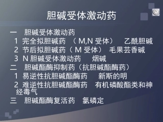 胆碱受体激动药