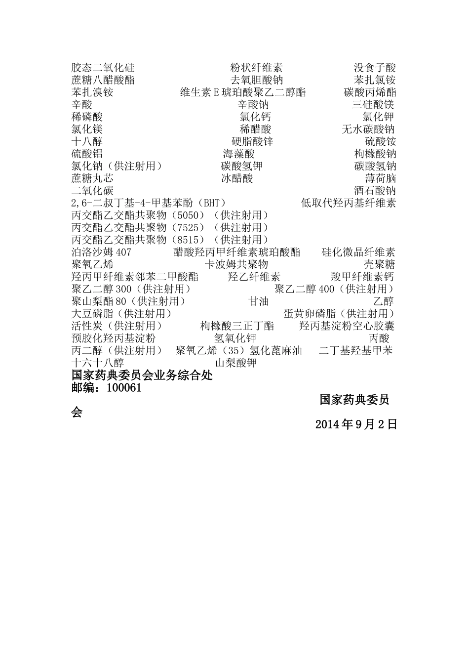 2015版药典辅料新增_第3页