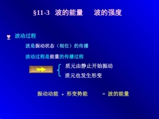 波的能量 机械波