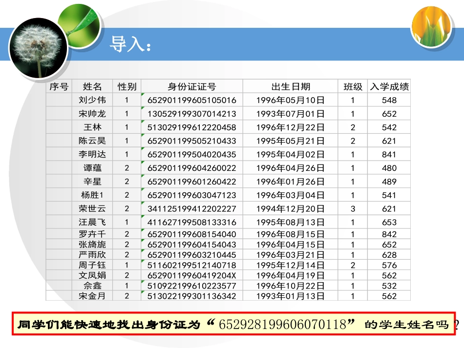 Excel中数据的查找、替换与排序_第2页