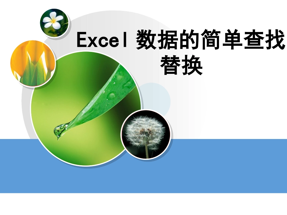 Excel中数据的查找、替换与排序_第3页