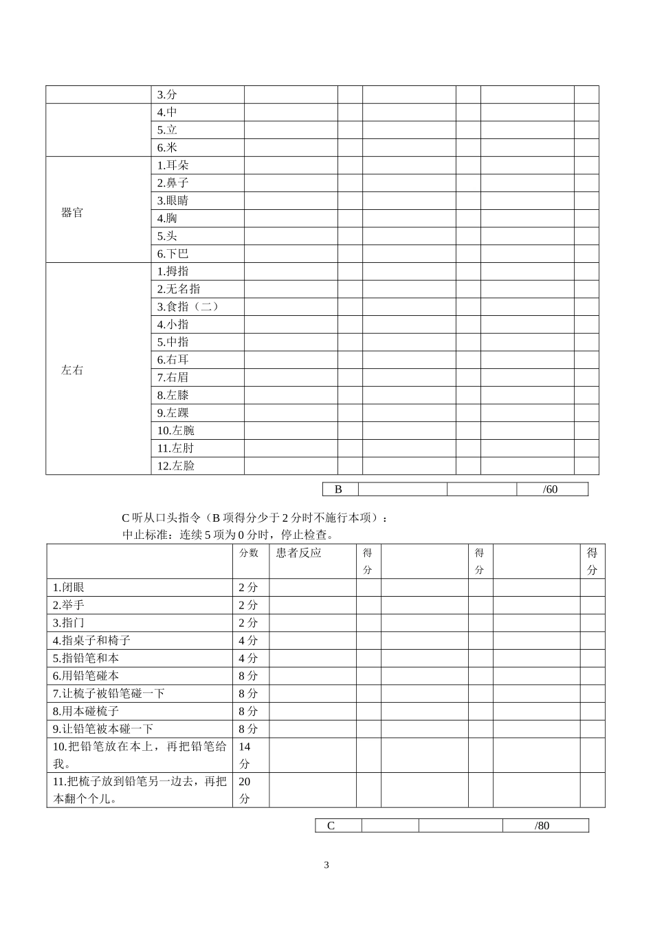 WAB失语症检查法_第3页