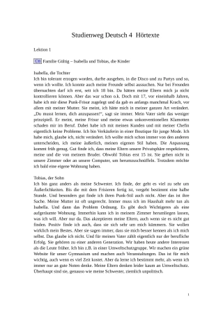 当代大学德语4   Hoertexte1-12