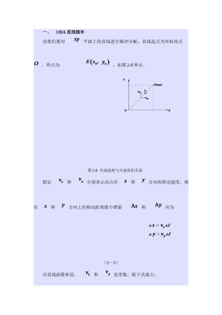 DDA直线插补
