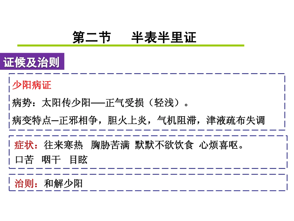 辨证论治--半表半里证、表里同病_第3页