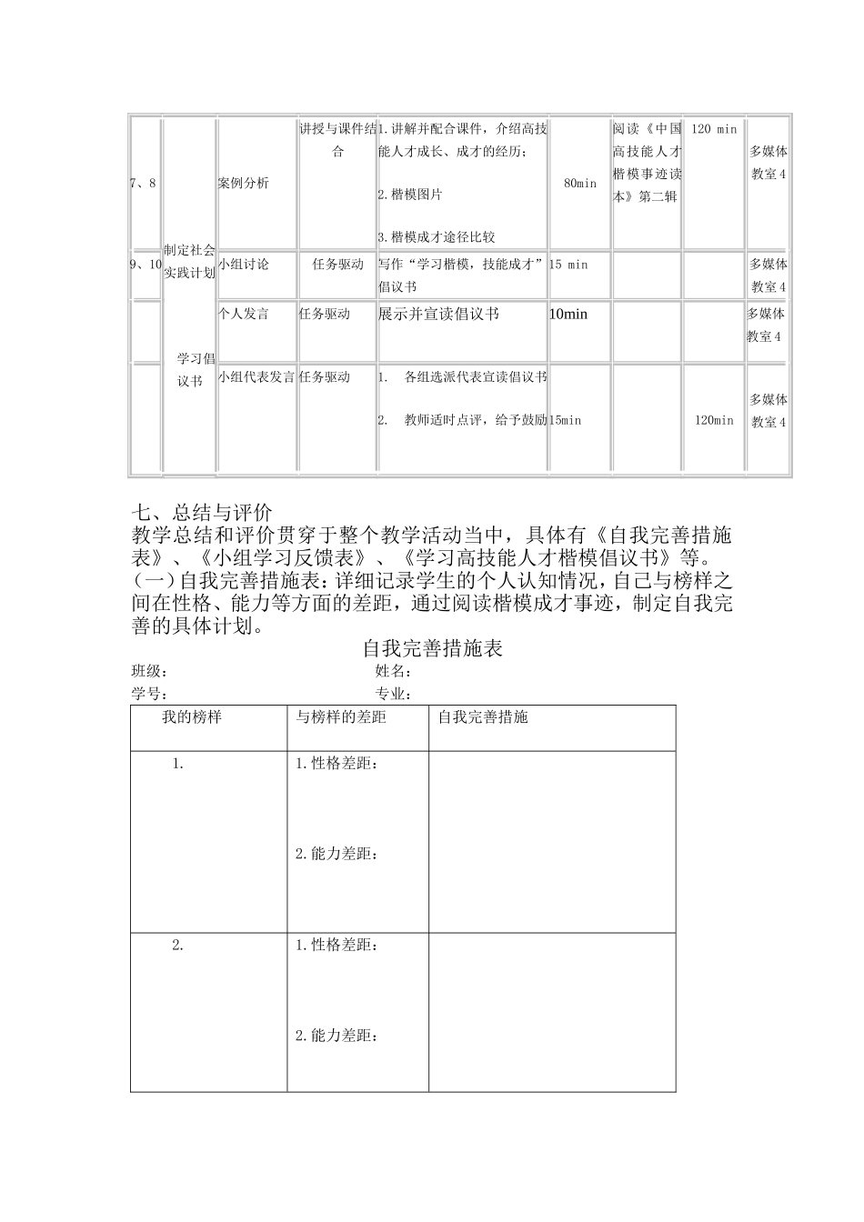 《中国高技能人才楷模事迹读本》教学方案_第3页