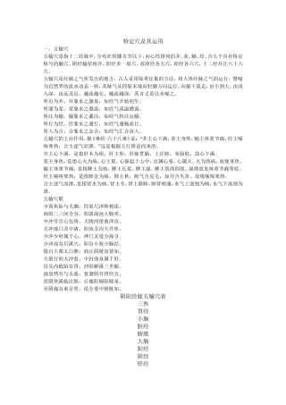 本经本穴文档