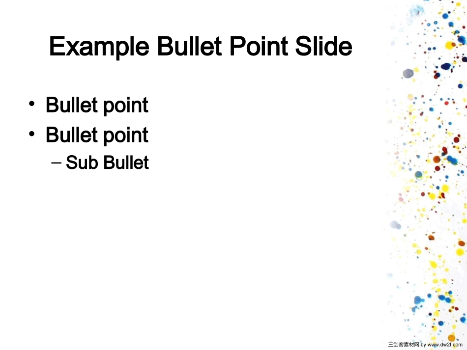 斑点校园艺术ppt模板_第2页