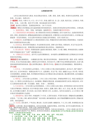 病例书写及示范病历