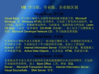 VB 习题(参考答案)