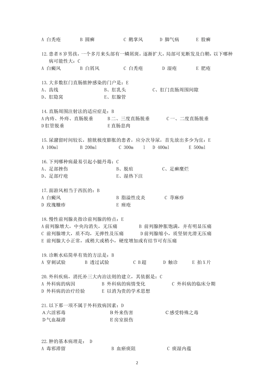 《中医外科》辅导资料_第2页